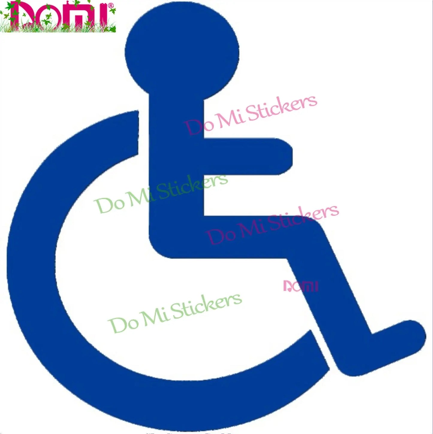 DOMI Do Not Park Too Close Wheelchair Access Disabled Blue Badge Vinyl Car Sticker Windshield Bumper Racing Helmet Trunk Wall