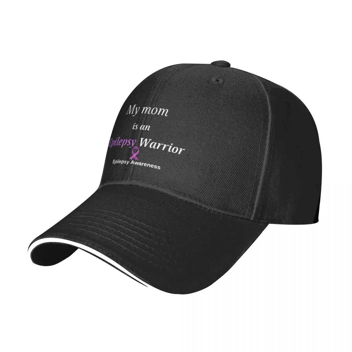 New end epilepsy for a seizure free life, my mom an epilepsy warrior, Baseball Cap Big Size Hat Sunscreen Golf Hat Men Women's